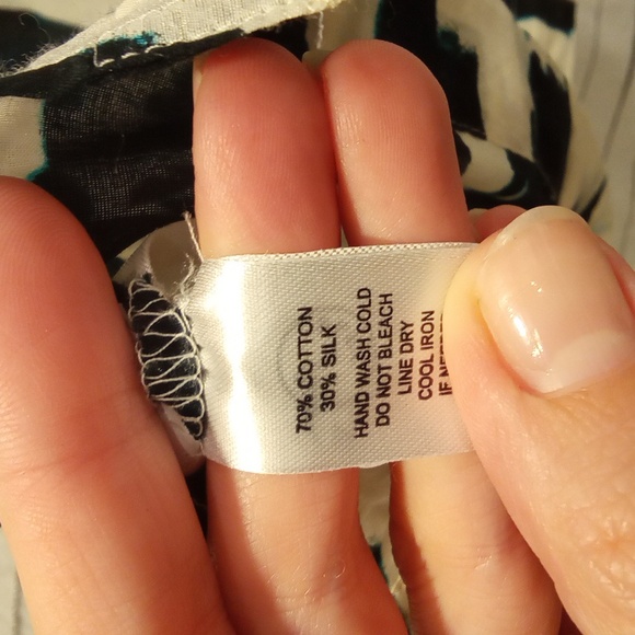 LOFT silk/cotton patterned top - Picture 4 of 4